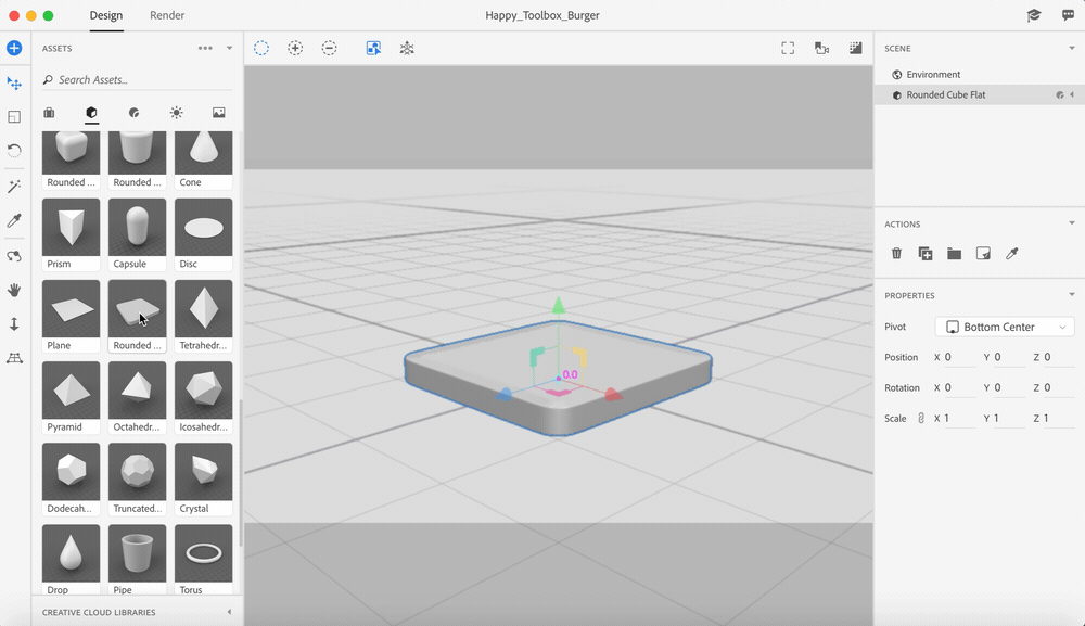 create 3d models for adobe dimension